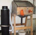 Sandblasting Cabinet Plans – Shows plans on how I made my own 