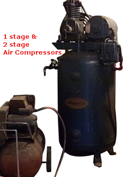 1 stage & 2 stage air compressors