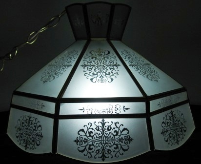 Etched lamp by William K.