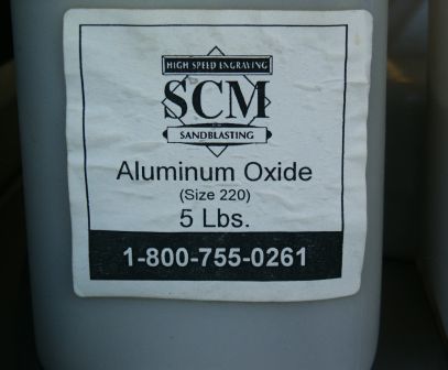 220 aluminum oxide sandblasting abrasive grit.
