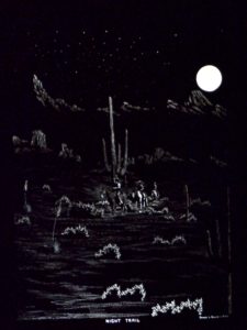  1974 Night Trail engraving, James Bruce