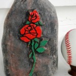 A rose stone carving example provided by Glen Morris.