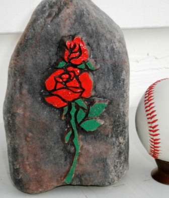 A rose stone carving example provided by Glen Morris.