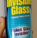 Invisable glass cleaner recommended for etching.
