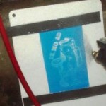 Photo stencil process for sandblasting.