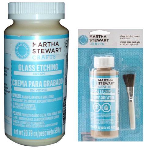 Martha Stewart etching cream.