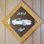 GT Mustang etched framed