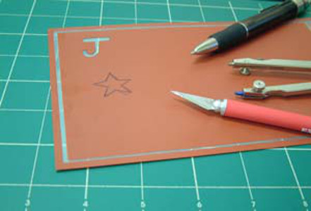 Cut-Your-Own Blank Reusable Glass Etching Stencil Sheet