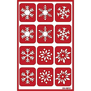 Snowflake Glass Etching Stencils