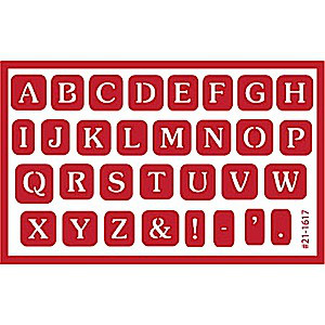 Alphabet Wedding Font Glass Etching Stencils