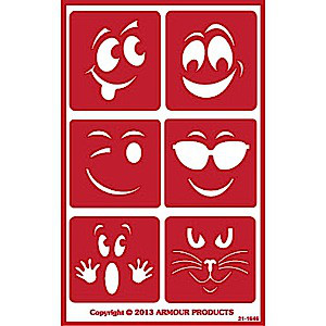 Goofy Face Glass Etching Stencils