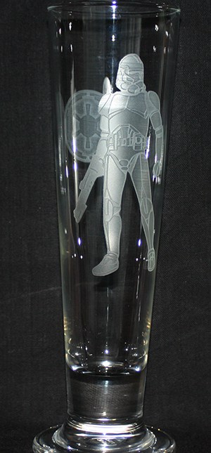 Star Wars Glass etched