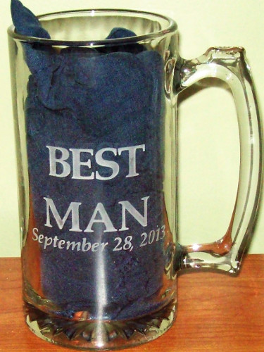 best man mug etched