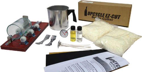 Candle and bottle cutting kit.