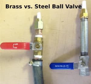 brass vs steel ball valve sandblast nozzles
