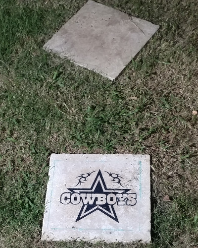 dallas cowboys stone engraving