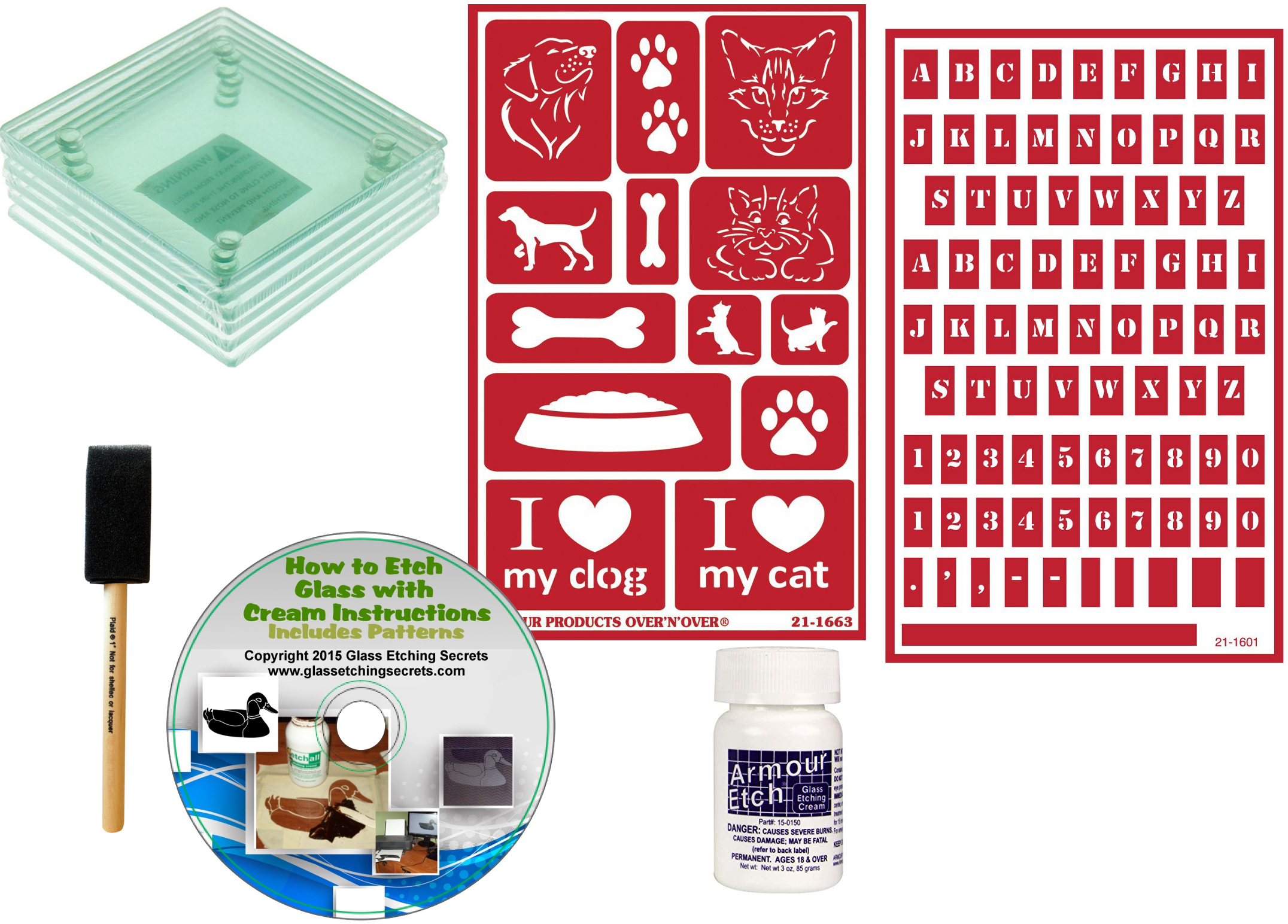 dog and cat pet coaster kits