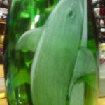 Dolphin engraved bottle