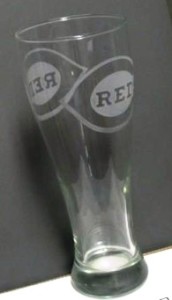 Cincinnati Reds pilsner glass.