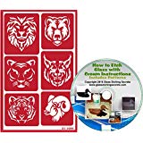 exotic wild animal stencils