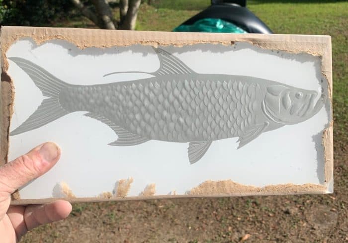 fish sandcarved