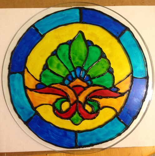 Faux Stained Glass Art using Jurgen Glass Paints. JurgenIndustries