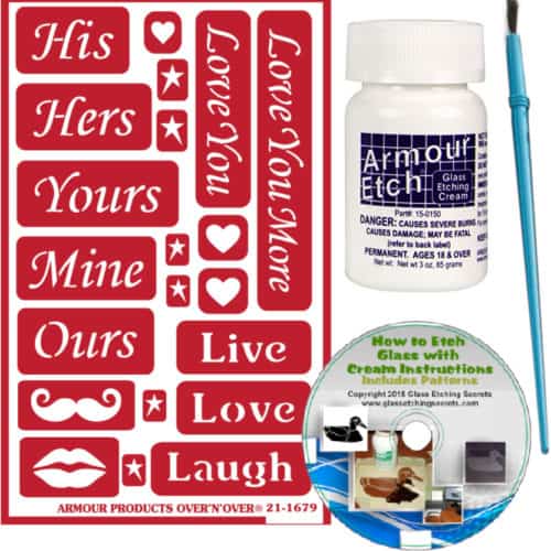 his hers glass etching kit