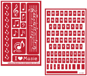 music stencils