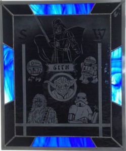 Star Wars etched glass