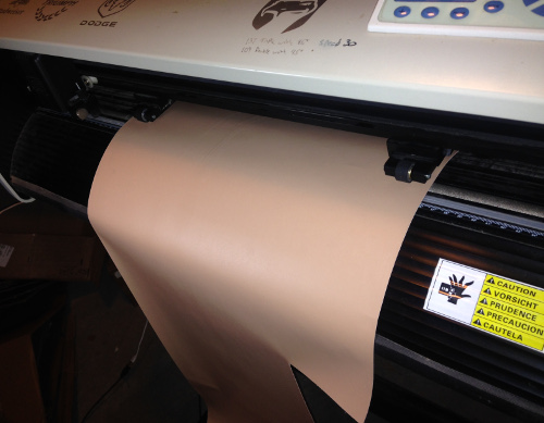 vinyl cutter with 2 rollers