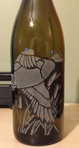 Wildlife bottle etched lighter